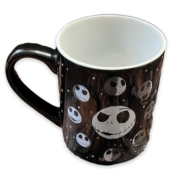 Disney Nightmare Before Christmas Jack Skellington Moon Phases Mug Black Ceramic - Picture 3 of 9